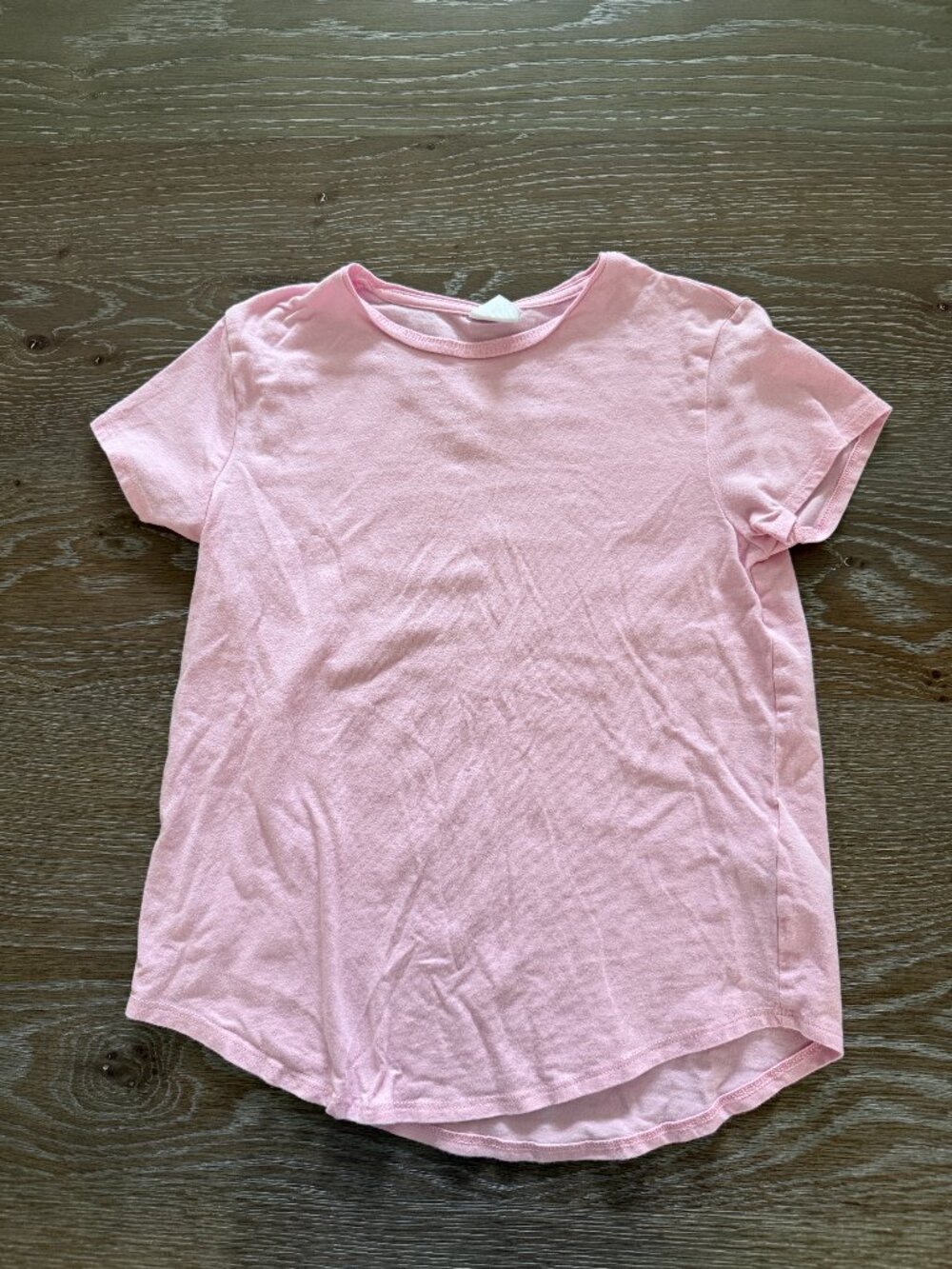 Girls Zara light pink short sleeve t-shirt tee top size 9